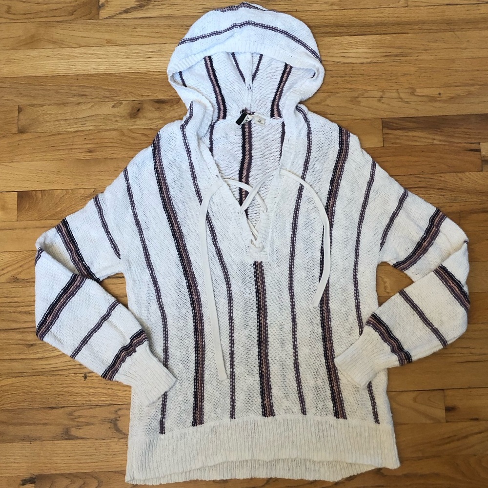 Roxy Striped Sweater Hoodie